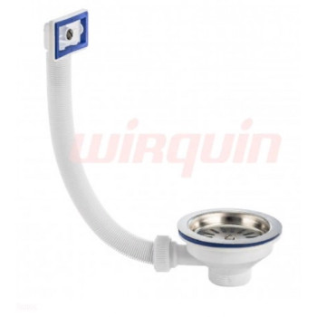 Выпуск "Элит" с плоской нерж. чашкой 114 мм и переливом (1?") (30980683)