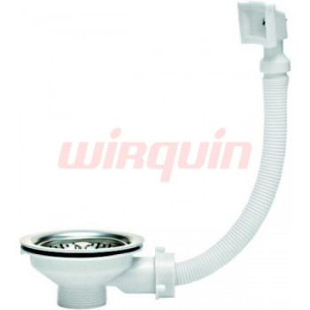 Выпуск WIRQUIN 3 1/2 с квадратным переливом для моек из нерж. стали (30717337)