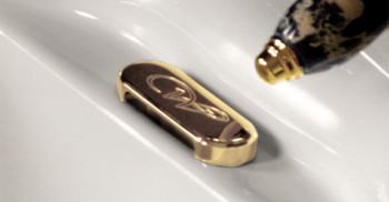 Заглушка для перелива, цвет золото