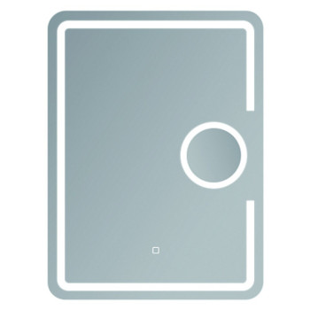 Зеркало HAIBA HB661 LED 600*800 мм с макияжным зеркалом