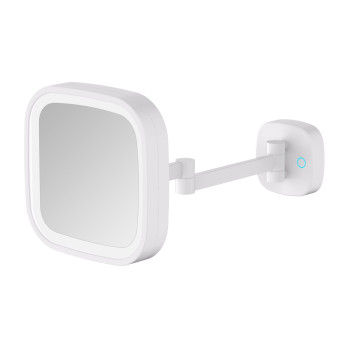 Зеркало косметическое с подсветкой JAVA S-M332W, белый