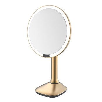 Зеркало косметическое с подсветкой JAVA S-M8888LB, матовое золото