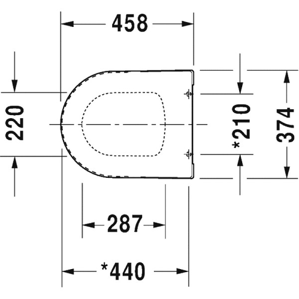 0020090000 (0020090095) ME by Starck Сидение для унитаза с крышкой, SoftClose. Фото 2