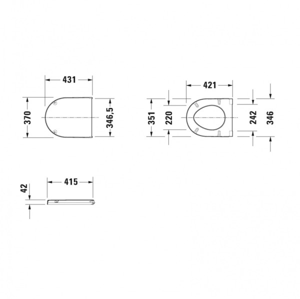0063890000 (0063890095) STARСK 3 Сидение для унитаза с крышкой, SoftClose. Фото 2