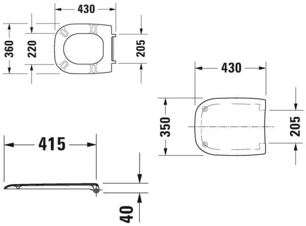 0067310000 D-Code Сидение для унитаза с крышкой. Фото 2
