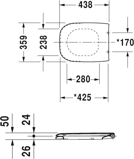 0067390000 D-Code Сидение для унитаза с крышкой, SoftClose. Фото 3