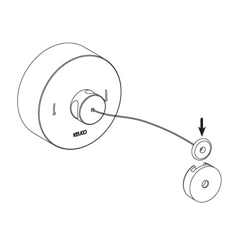 04979070001 UNIVERSALARTIKEL Веревка для белья в комплекте с держателем, длина до 2,80 м, нержавеющая сталь/хром. Фото 3