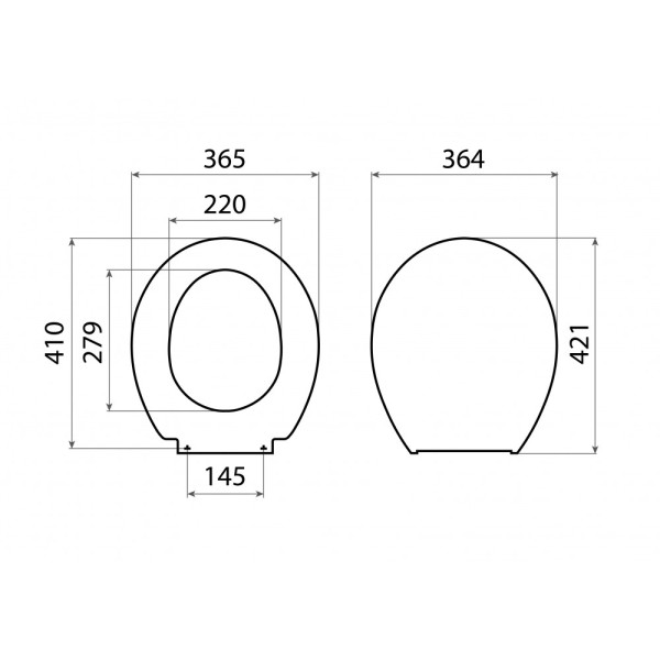 1.WH10.6.901 БРИЗ крышка-сидение, дюропласт (с металлическим креплением). Фото 7