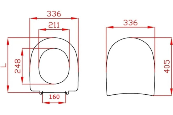 1.WH10.6.924 РИМИНИ крышка-сидение, дюропласт. Фото 7