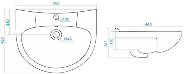1.WH11.0.186 АНТИК умывальник 55 см. Фото 5