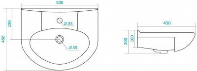 1.WH11.0.243 КАННЫ-50 мебельный умывальник. Фото 2
