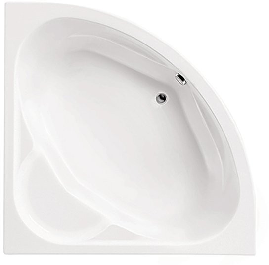 1.WH11.1.982 КАРИБЫ 140х140 ванна угловая симметричная акриловая белая. Фото 1