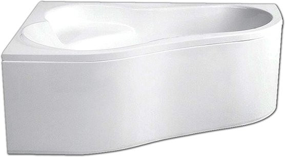 1.WH11.2.034 ИБИЦА 150х100 ванна ассиметричная акриловая левосторонняя белая. Фото 4