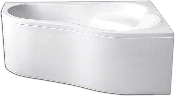 1.WH11.2.035 ИБИЦА 150х100 ванна асимметричная акриловая правосторонняя белая. Фото 4