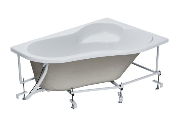 1.WH11.2.037 ИБИЦА XL 160х100 ванна асимметричная акриловая правосторонняя белая. Фото 3