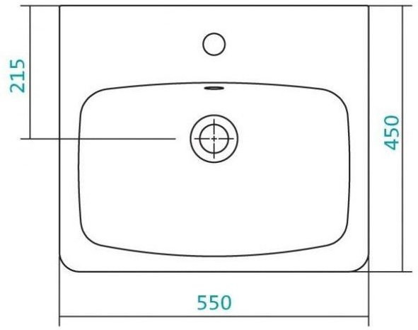 1.WH30.2.185 НЕО умывальник 55 см. Фото 2
