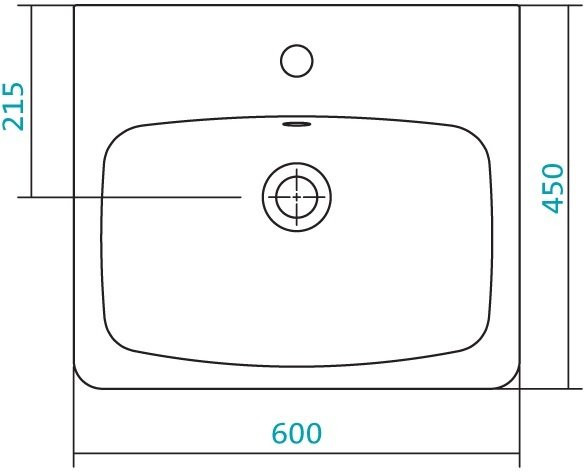 1.WH30.2.186 НЕО умывальник 60 см. Фото 2