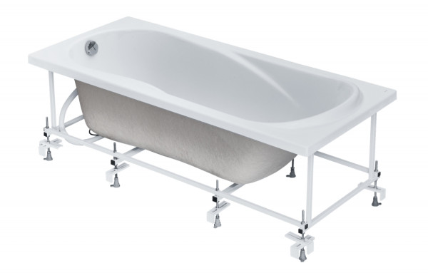 1.WH30.2.383 КАЛЕДОНИЯ 150х75 ванна акриловая прямоугольная белая. Фото 6