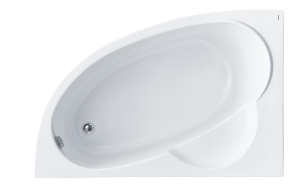 1.WH30.2.394 ШРИ-ЛАНКА 150х100 ванна асимметричная акриловая левосторонняя белая. Фото 1