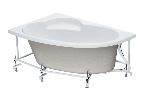 1.WH30.2.394 ШРИ-ЛАНКА 150х100 ванна асимметричная акриловая левосторонняя белая. Фото 3