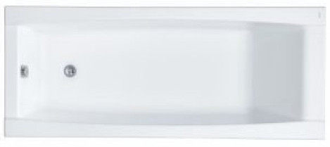 1.WH30.2.494 САНТОРИНИ 160 х70 ванна акриловая прямоугольная белая. Фото 1