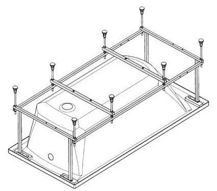 1.WH50.1.603 ФИДЖИ Монтажный комплект 150Х75. Фото 2
