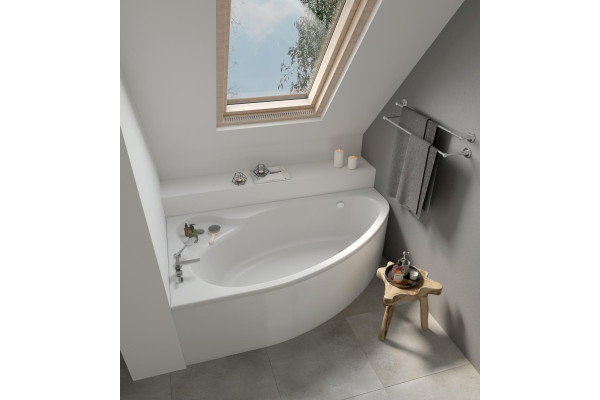 1.WH50.1.662 ЭДЕРА 170х100 ванна асимметричная акриловая левосторонняя белая. Фото 3