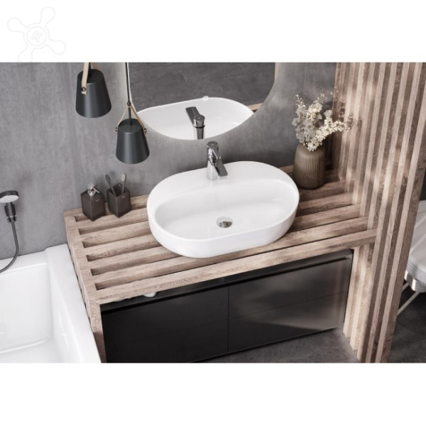 1.WH50.1.710 ОДРИ умывальник 420x620 см Round. Фото 4