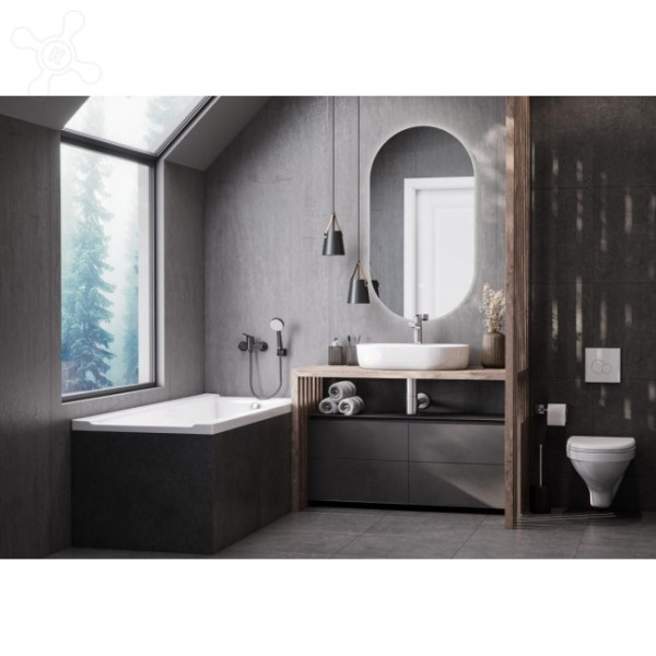 1.WH50.1.710 ОДРИ умывальник 420x620 см Round. Фото 5