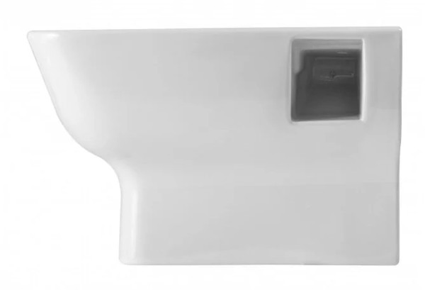 1.WH50.1.777 ПЭК НЕО rimless (подвес. безободковый унитаз с тонким сиденьем, инсталляция, панель черн. матт). Фото 2