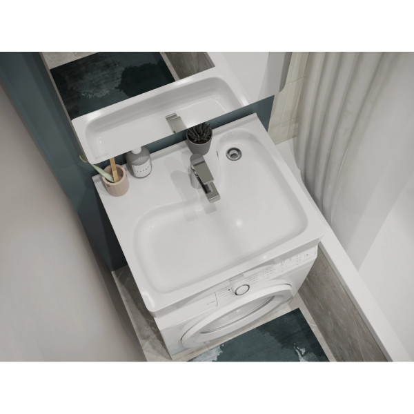 1.WH50.1.784 КЛИО Умывальник 50 см (с кронштейнами и сифоном). Фото 8