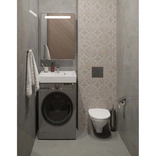 1.WH50.1.785 КЛИО Умывальник 60 см (с кронштейнами и сифоном). Фото 8