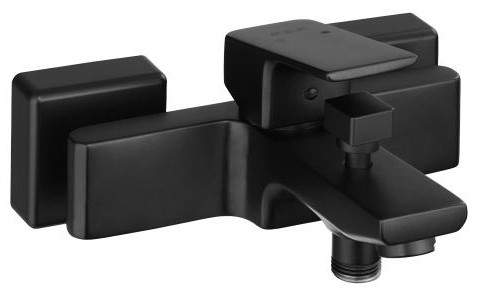 102102469C1EX TIERA смеситель для ванны матовый черный. Фото 1