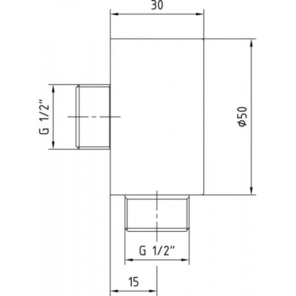102126634C1EX MINIMAL шланговое подсоединение, матовый черный. Фото 2