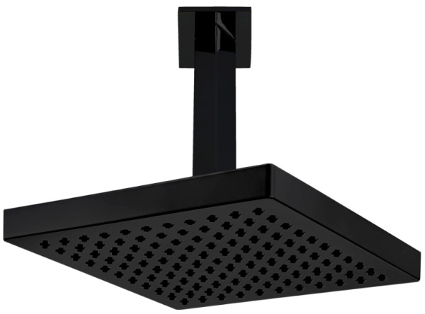 102145032C1EX квадратный TIERA верхний душ 200x200мм матовый черный. Фото 1