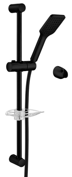 102146029C1EX TIERA душевой гарнитур 60 см матовый черный. Фото 1