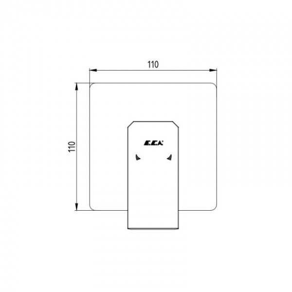 102167105EX-K TIERA смеситель для душа (внешняя часть). Фото 2