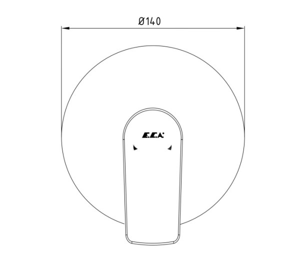 102167120EX-Y LIA смеситель для душа (внешняя часть). Фото 2
