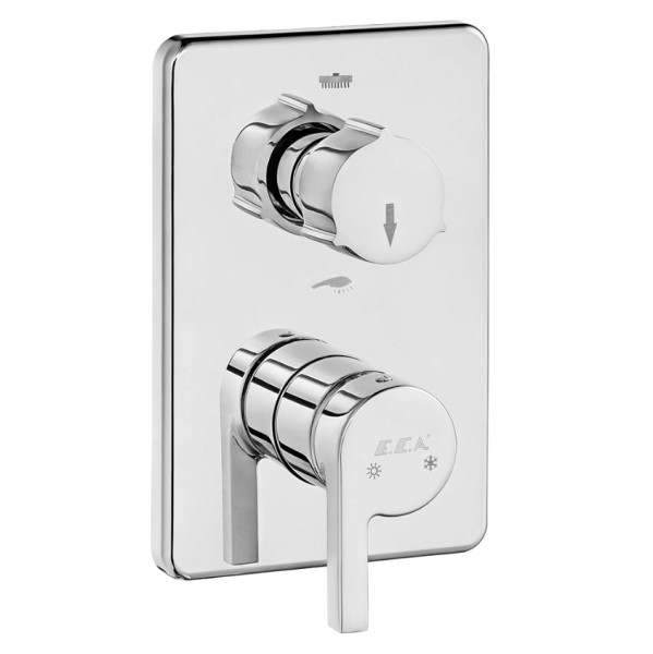 102167201HEX-KDE ICON смеситель для ванны,2 режима(внешняя часть). Фото 1