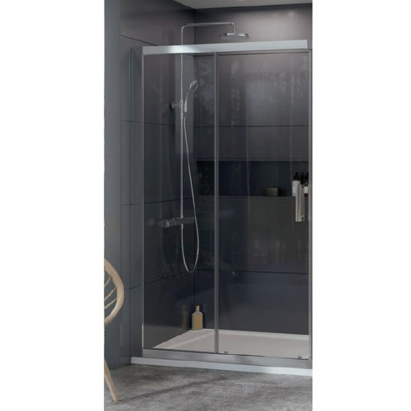 10RV2K-90 блестящий + транспарент, двери душевые (СНЯТА С ПРОИЗВОДСТВА). Фото 1