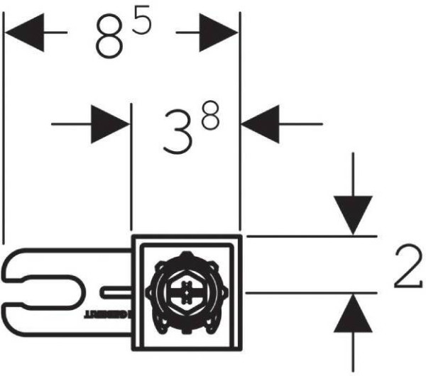 111.815.00.1 Комплект крепления к стене Geberit Duofix для отдельного монтажа. Фото 2