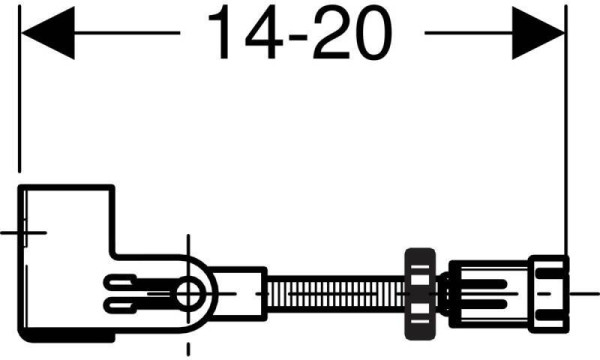 111.835.00.1 Комплект крепления к стене Geberit Duofix для отдельного монтажа, угловой. Фото 2