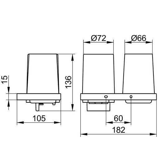 11153139000 EDITION 11 Двойной держатель.(в комплекте из:1 x хрустального стакана матов.1 x дозатора мыла,хрустальн.).Хром черный шлифованный. Фото 2