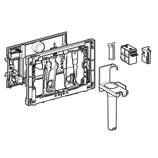 115.062.BZ.1 Вставной блок для Geberit DuoFresh Stick, для смывных бачков скрытого монтажа Sigma 12 см: Антрацит. Фото 2