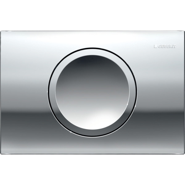 115.109.21.1 Смывная клавиша Geberit Delta15, смыв/стоп: Глянцевый хром. Фото 1