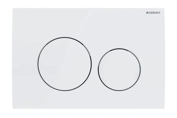 115.127.11.1 Смывная клавиша Geberit Delta20, двойной смыв: Альпийский белый. Фото 1