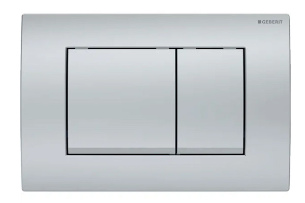 115.137.46.1 Смывная клавиша Geberit Delta30, для двойного смыва: Матовый хром. Фото 1