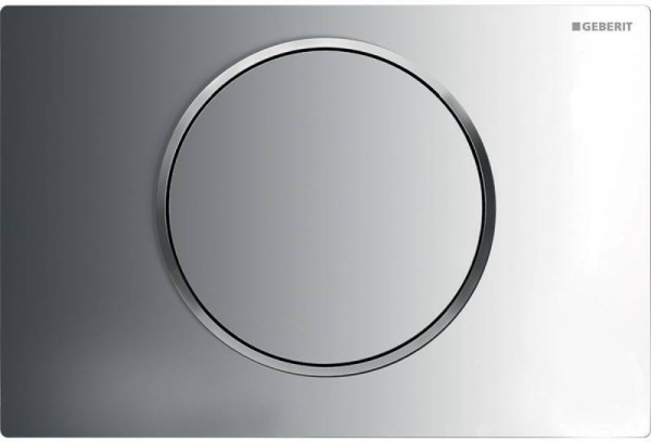 115.758.KH.5 Смывная клавиша Geberit Sigma10 смыв/стоп к 111.300/350/361/362/380/390/796, глянцевый хром/матовый хром. Фото 1