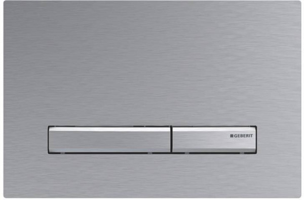 115.788.GH.2 Смывная клавиша Geberit Sigma50 для двойного смыва к 111.300/350/361/362/380/390/796 хромированный, матированный, с легкоочищаемой поверх. Фото 1