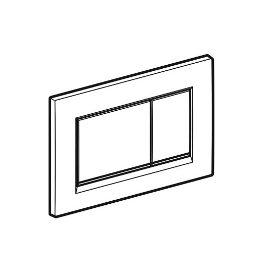 115.883.11.1 Клавиша смыва Sigma 30, двойной смыв,к 111.300/350/361/362/380/390/796 белый/белый матовый. Фото 2